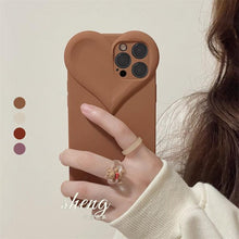 Load image into Gallery viewer, Fashion Cool Black Love Heart Phone Case For iPhone 14 13 Pro Max 12 11 XR XS Dustproof Soft Shockproof Back Cover  Luxury Soft Back Cover Raised Full Camera Protection Bumper Silicone Shockproof Phone Case
