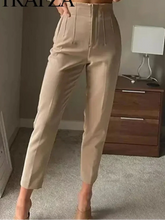 Load image into Gallery viewer, Women’s High Waist Slim Trousers
