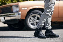 Load image into Gallery viewer, CALTO - S3421 - 2.4 Inches Taller (Black) - Cap Toe High Top Zip-Up Sneaker Boots
