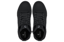 Load image into Gallery viewer, CALTO - S3421 - 2.4 Inches Taller (Black) - Cap Toe High Top Zip-Up Sneaker Boots
