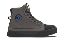 Load image into Gallery viewer, CALTO - S3423 - 2.4 Inches Taller (Grey) - Cap Toe High Top Zip-Up Sneaker Boots
