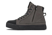 Load image into Gallery viewer, CALTO - S3423 - 2.4 Inches Taller (Grey) - Cap Toe High Top Zip-Up Sneaker Boots
