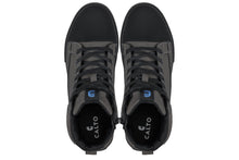 Load image into Gallery viewer, CALTO - S3423 - 2.4 Inches Taller (Grey) - Cap Toe High Top Zip-Up Sneaker Boots
