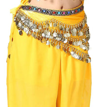 Load image into Gallery viewer, 1PC New Style Belly Dance Belt Newest Multi-color Glass Silk Velvet Dancing Belt Scarf Crystal BellyDance Waist Chain Hip Scarf
