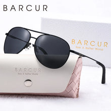 Load image into Gallery viewer, BARCUR Women’s Pink Metal Comfortable Fashionable Frame Polarized Sunglasses – Lightweight UV400 Blue Gradient Mirror Lenses Oval Fashion Shades for Summer Travel Beach Summer Outfits &amp; Stylish Apparel Accessories
