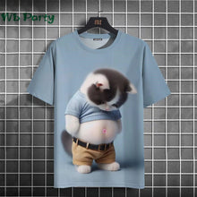 Load image into Gallery viewer, Cat Print shirts - Y2K Graphic T-Shirt
