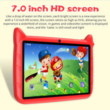 Load image into Gallery viewer, BDF 7 Inch Kid Tablet Android 13, 4GB RAM 64GB ROM,1TB Expand,5G WiFi,4000MAH Battery,Dual Camera, Children's Gift Kids Software
