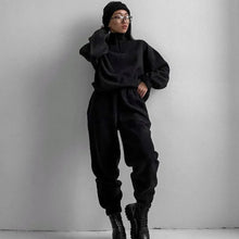 Load image into Gallery viewer, Women's 2 Piece Sportswear Set Hooded Sweatshirt Tracksuit Pants
