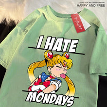 Load image into Gallery viewer, 🌙 Sailor Moon Tongue-Out Graphic T-Shirt – Playful Anime Streetwear
