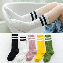 Load image into Gallery viewer, Kids' Striped Knee High Socks
