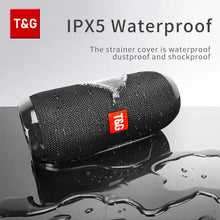 Load image into Gallery viewer, Bluetooth Speaker T&amp;G TG117 Portable TWS Sound Box Waterproof Loudspeaker Outdoor Stereo Surround Speakers Support TF FM Radio
