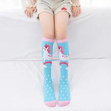 Load image into Gallery viewer, Colorful Embroidered Knee High Socks for Girls
