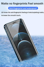 Load image into Gallery viewer, 3PCS Matte Film For iPhone 14 13 12 11 Pro Max Mini Frosted Screen Protectors For iPhone X XR XS Max 6S 7 8 Plus SE3/2 Full HD Curved Edge Liquid UV Tempered Glass Exclusive Solution for Ultrasonic Fingerprint
