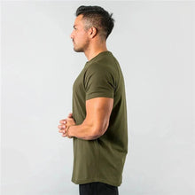 Load image into Gallery viewer, T Shirt Men Casual Short Sleeve Muscle Joggers Bodybuilding Tshirt Male Gym Fitness Tops Tee Streetwear Slim Fit Summer T-shirt
