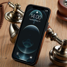 Load image into Gallery viewer, Luxury PU Leather Phone Case For iPhone 14 pro max  13 Pro max 11 12 Pro Max XR XS Max X 7  Plus  case leather Slim  Back Cover Compatible with iPhone 13 Pro Case Slim Leather Classic Luxury Elegant Phone Cover
