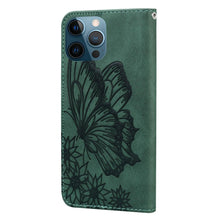 Load image into Gallery viewer, Butterfly Leather Flip Cover For iPhone 14  X XS XR 13 12 11 Pro Max 12 MINI Phone Wallet Case PU Leather Wallet Case Butterfly Flower Pattern Design Magnetic Flip Case Shockproof Protective Cover
