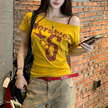 Load image into Gallery viewer, Women’s summer letter print t-shirt
