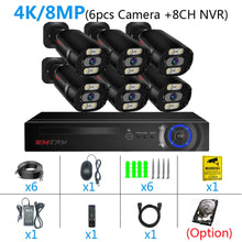 Load image into Gallery viewer, 4K Ultra HD Security Camera System with Night Vision
