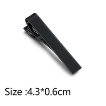 Load image into Gallery viewer, Simple Tie Clip Men Metal Copper Necktie Bar Clip Gold Silver Black 3 Bright Colors Best Gifts For Your Father Lover And Friends  Simple Classic Bar Clasp Practical Necktie Accessories Fashion Men Tie Clips Luxury Clothing Jewelry
