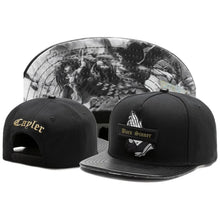 Load image into Gallery viewer, Classic Snapback Hat – Flat Bill Adjustable Baseball Cap
