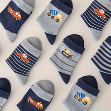Load image into Gallery viewer, Kid's Cartoon Stripe Crew Socks
