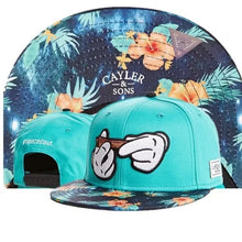 Load image into Gallery viewer, Skull Hand Snapback Hat – Flat Bill Adjustable Baseball Cap

