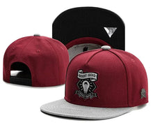 Load image into Gallery viewer, Skull Hand Snapback Hat – Flat Bill Adjustable Baseball Cap
