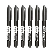 Load image into Gallery viewer, 6PCs/Set Permanent Marker Pen Fine Point Waterproof Markers Thin Nib Crude Nib Black Blue Red Ink 1.5mm Fine Color Marker Pens
