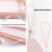 Load image into Gallery viewer, Square Silicone Case for IPhone 13 Pro Max 12 Mini Full Protector Silicone Ultra-Thin Shockproof Case Soft Scratch-Resistant Microfiber Lining Cover With Strap
