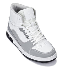 Load image into Gallery viewer, CALTO - S4751 - 3 Inches Taller (White/Grey) - High Top Sneakers
