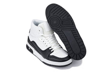 Load image into Gallery viewer, CALTO - S4752 - 3 Inches Taller (White/Black) - High Top Sneakers
