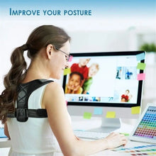 Load image into Gallery viewer, Adjustable Back Shoulder Posture Corrector Belt Clavicle Spine Support Reshape Your Body Home Office Sport Upper Back Neck Brace

