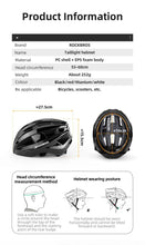 Load image into Gallery viewer, ROCKBROS Bicycle Light Helmet MTB Road USB Warning Rear Light Cycling Helmet EPS PC Intergrally-molded Safety Bike Helmet
