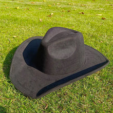 Load image into Gallery viewer, western Premium suede cowboy hat stylish men's and women's fedora Suede Panama hat perfect for outdoor festive activitieswestern
