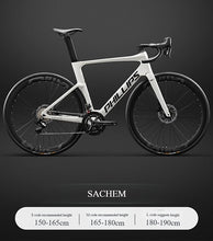 Load image into Gallery viewer, 2025 New Ultra-Light Carbon Fiber Road Bike Fast Racing Bicycle with Hydraulic Disc Brakes 16/24-Speed Gear Shift Drop Handlebar
