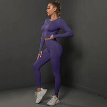 Load image into Gallery viewer, Women's Seamless Long Sleeve Yoga Top
