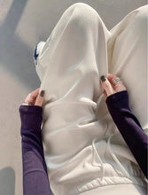 Load image into Gallery viewer, Gray High-Waist Loose Wide-Leg Straight Pants Women
