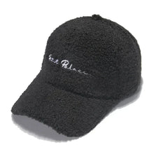 Load image into Gallery viewer, Lamb Wool Baseball Cap — Korean Style Plush Winter Sun Hat for Women

