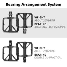 Load image into Gallery viewer, WEST BIKING Bicycle Pedals Sealed DU Bearing Nonslip Pedal Mountain Road Bike Cycling Alloy MTB Pedal Bicycle Accessories
