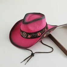 Load image into Gallery viewer, 2026 Embroidery Horse Accessories Straw Cowboy Hat for Women Men – Western Sun Hat for Country Concert Rodeo and Cowgirl Hat
