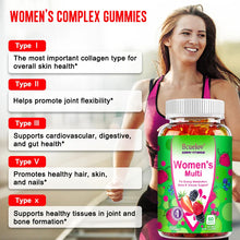 Load image into Gallery viewer, Women's Multivitamin Gummies - Energy, Mood, Hair Care, Skin Care, Support Energy Metabolism, Bone and Immune Health
