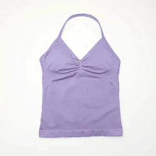 Load image into Gallery viewer, NCLAGEN Impact Longline Strappy Top Sports Yoga Vest Women's Fitness Tank Top Gym Beautiful Open Back Bra Running Workout Halter
