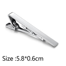 Load image into Gallery viewer, Simple Tie Clip Men Metal Copper Necktie Bar Clip Gold Silver Black 3 Bright Colors Best Gifts For Your Father Lover And Friends  Simple Classic Bar Clasp Practical Necktie Accessories Fashion Men Tie Clips Luxury Clothing Jewelry
