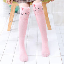 Load image into Gallery viewer, Colorful Embroidered Knee High Socks for Girls

