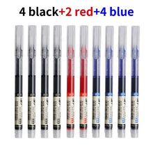 Load image into Gallery viewer, 10Pcs/set High Quality Needle Type Gel Pens Straight Liquid Ballpoint Pen Kawaii Stationery School Office Supplies Writing

