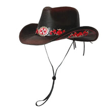 Load image into Gallery viewer, 2026 Embroidery Horse Accessories Straw Cowboy Hat for Women Men – Western Sun Hat for Country Concert Rodeo and Cowgirl Hat
