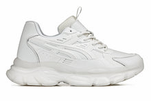 Load image into Gallery viewer, CALTO - S5285 - 2.6 Inches Taller (White/Translucent White Sole) - Chunky Sole Sporty Sneakers
