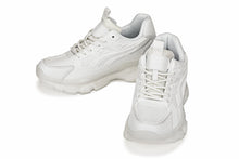 Load image into Gallery viewer, CALTO - S5285 - 2.6 Inches Taller (White/Translucent White Sole) - Chunky Sole Sporty Sneakers
