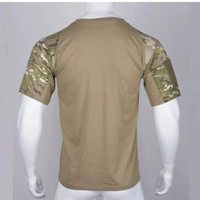 Load image into Gallery viewer, Mens Camouflage Shirts Tees Tactical Combat Shirt Hunting Clothes Tops Workout Clothing Outdoor Breathable Camo T Shirt
