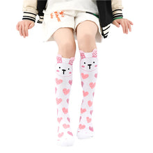Load image into Gallery viewer, Colorful Embroidered Knee High Socks for Girls
